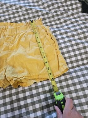 C&C California Yellow High-Waist Ruffle Shorts